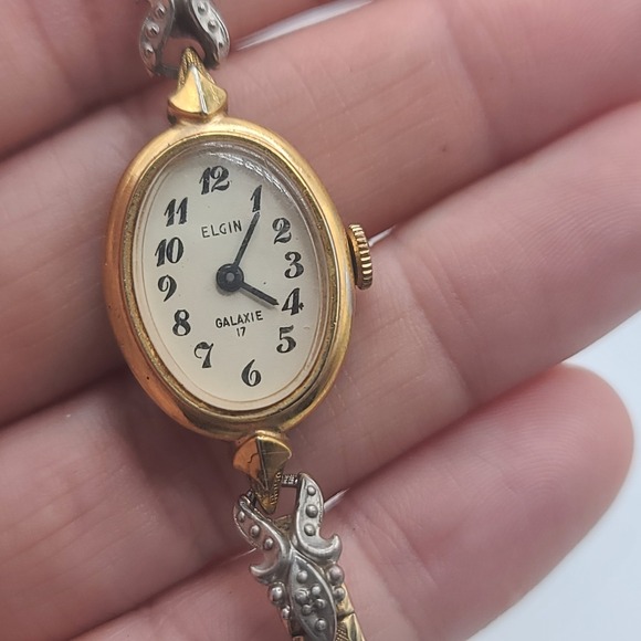Vintage‎ Elgin Watch Ladies Galaxie DOESNT RUN - Picture 2 of 8
